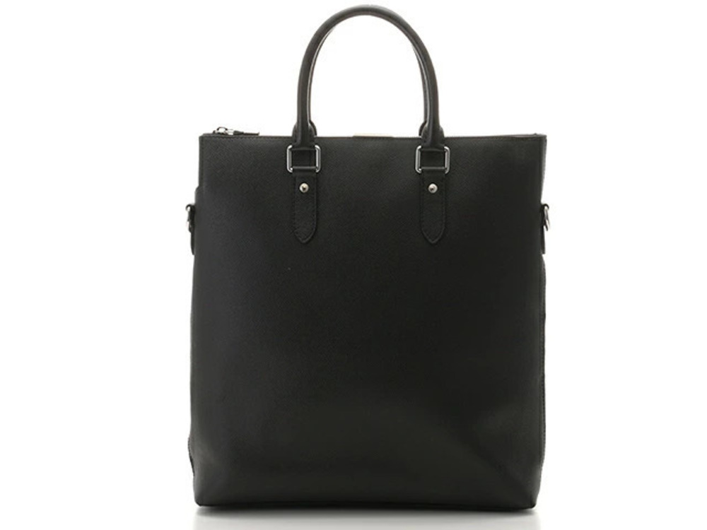 LOUIS VUITTON Anton Tote Bag Taiga Noir Black
